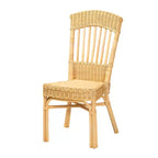 Chaise de salle à manger en rotin naturel brun, design bohème moderne, Bali et Pari Barito