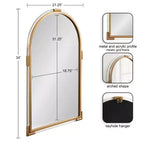 Miroir mural moderne en acrylique Arceo 22x34 Kate & Laurel All Things Decor