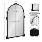 Miroir mural moderne en acrylique Arceo 22x34 Kate & Laurel All Things Decor