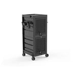 Chariot de rangement Garvee Salon verrouillable avec 6 tiroirs, 3 supports résistants à la chaleur et clés