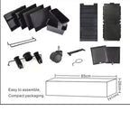 Chariot de rangement Garvee Salon verrouillable avec 6 tiroirs, 3 supports résistants à la chaleur et clés