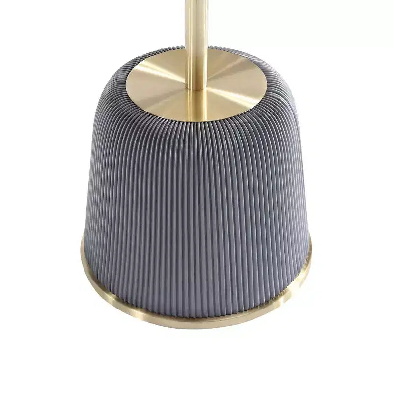 Table d'appoint moderne Anderson avec plateau doré et revêtement en similicuir de Manhattan Comfort