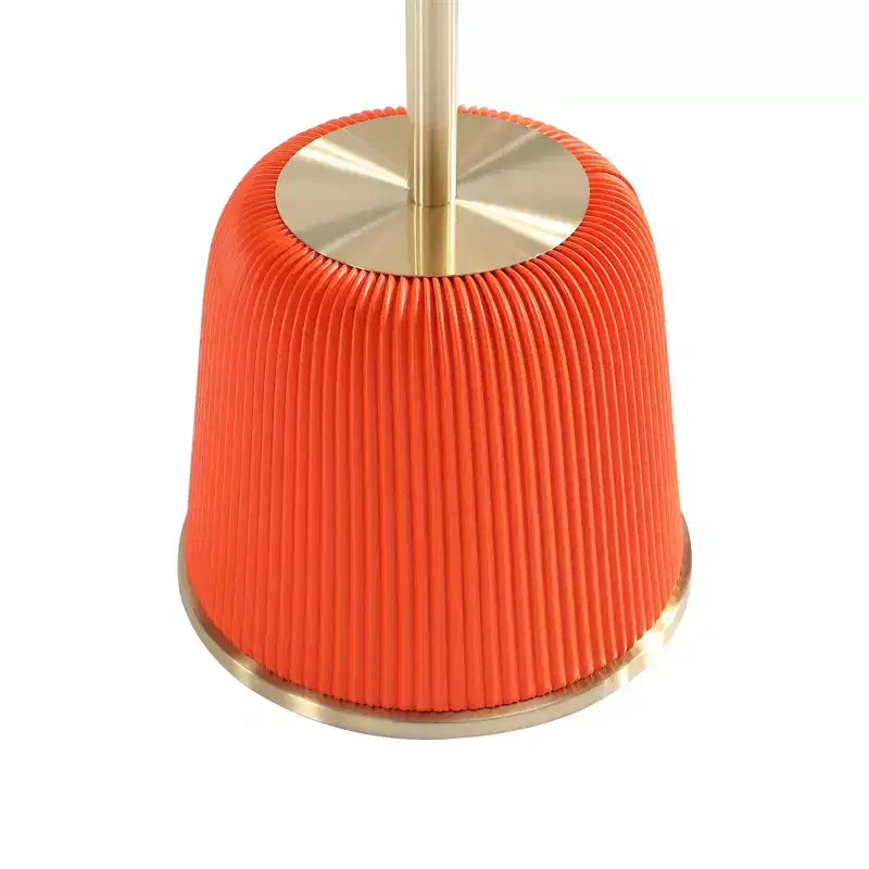 Table d'appoint moderne Anderson avec plateau doré et revêtement en similicuir de Manhattan Comfort