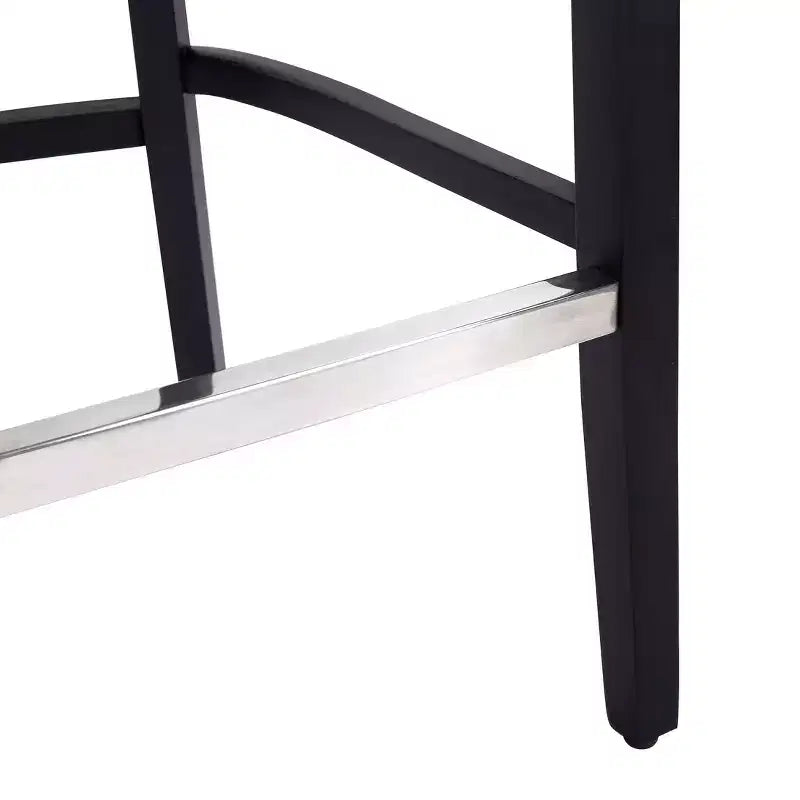 Tabouret de bar à dossier ailé capitonné WestinTrends 29 en lin (ensemble de 2), marron