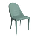 LeisureMod Seville Modern Dining Chair  Armless Upholstered Leather with Metal Legs, Contemporary Kitchen & Dining Room Accent Chair