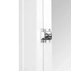 Teamson Home Madison Armoire de toilette murale en bois amovible avec porte miroir, blanc