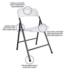 Chaise pliante en résine pleine Cosco