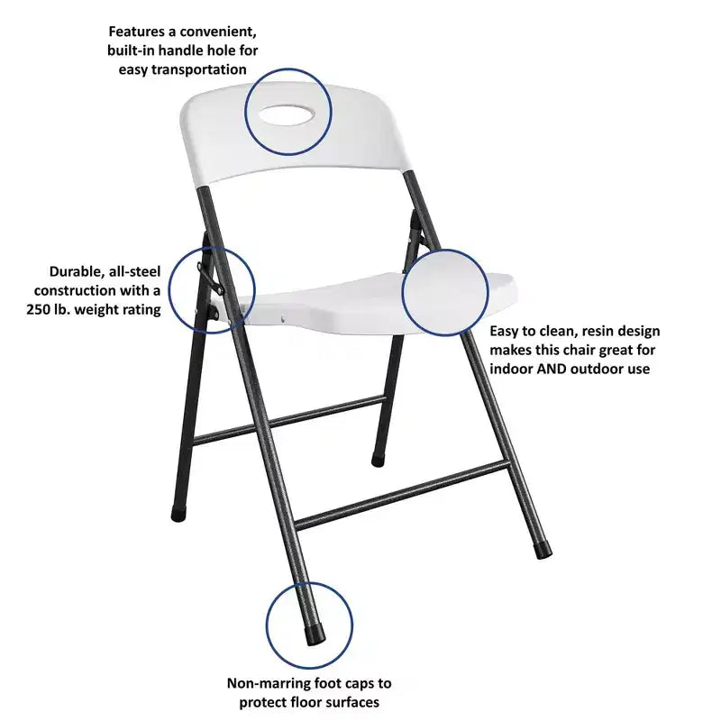 Chaise pliante en résine pleine Cosco