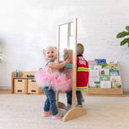 Miroir bidirectionnel double face en bois ECR4Kids, meuble Montessori