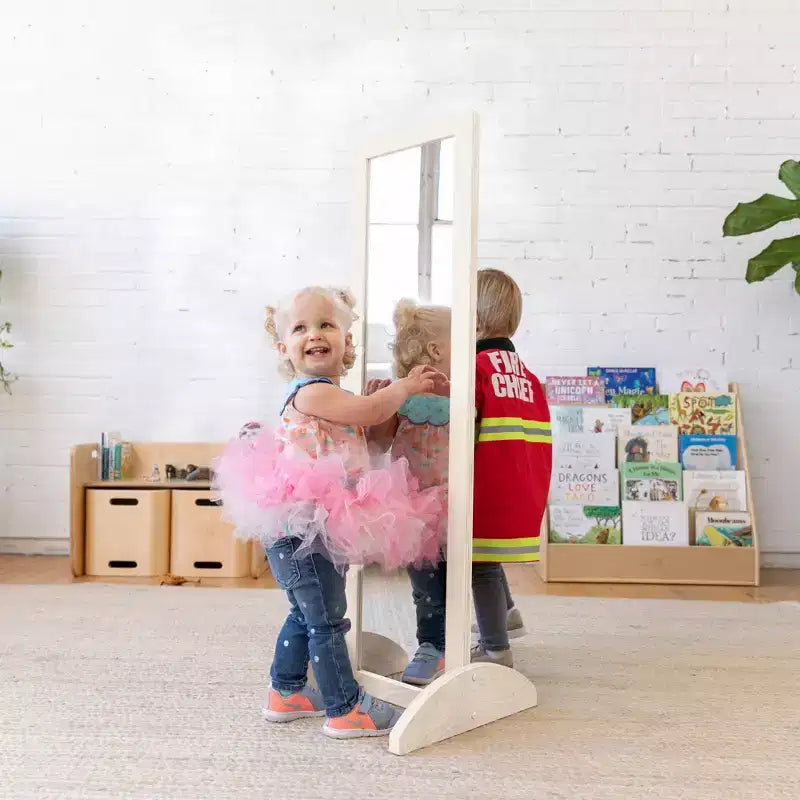 Miroir bidirectionnel double face en bois ECR4Kids, meuble Montessori