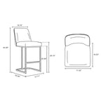 Manhattan Comfort Lot de 2 tabourets de bar Serena