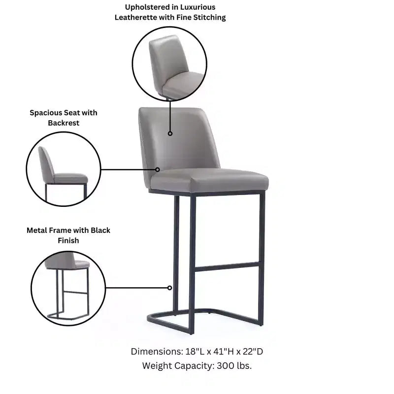 Manhattan Comfort Lot de 2 tabourets de bar Serena