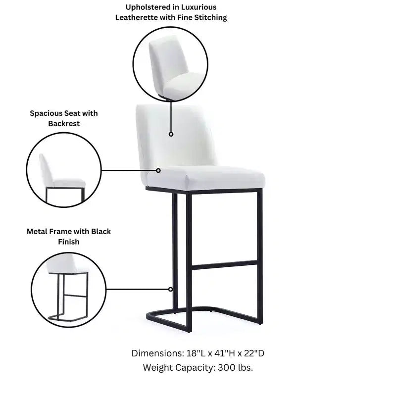 Manhattan Comfort Lot de 2 tabourets de bar Serena