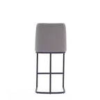 Tabouret de bar Serena en similicuir et métal, hauteur comptoir, par Manhattan Comfort