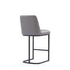 Tabouret de bar Serena en similicuir et métal, hauteur comptoir, par Manhattan Comfort