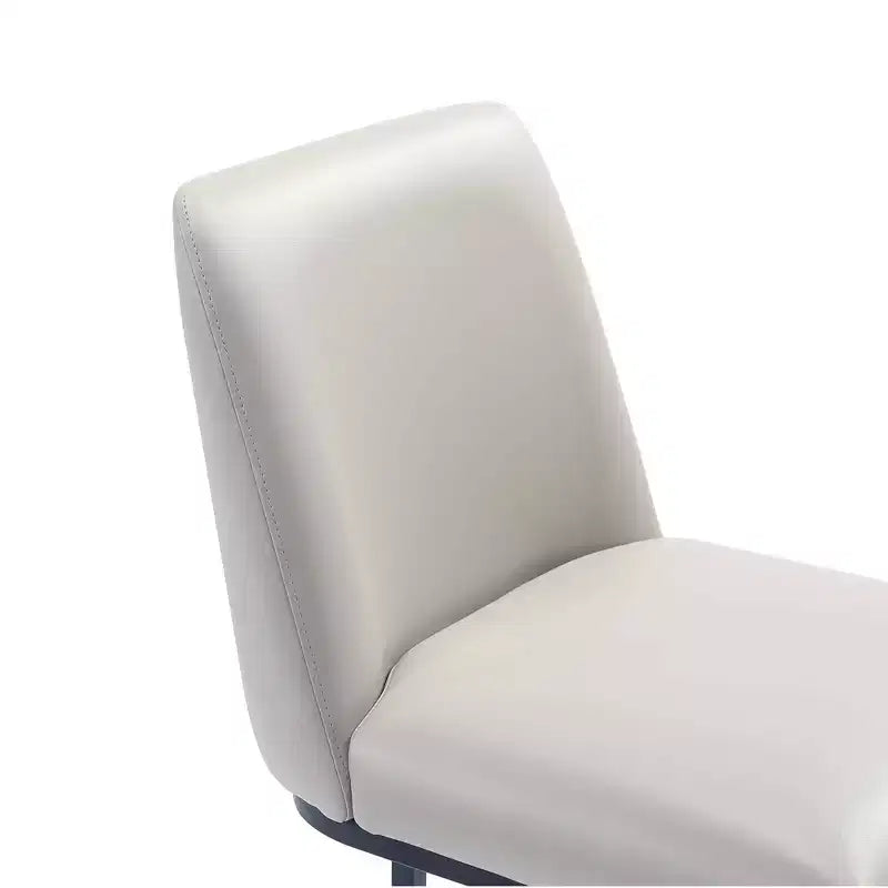 Tabouret de bar Serena en similicuir et métal, hauteur comptoir, par Manhattan Comfort