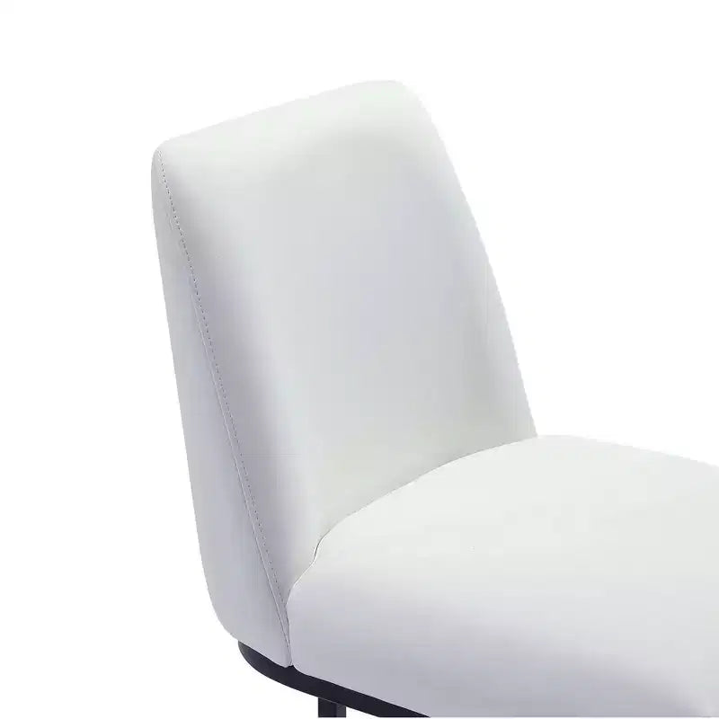 Tabouret de bar Serena en similicuir et métal, hauteur comptoir, par Manhattan Comfort