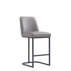 Tabouret de bar Serena en similicuir et métal, hauteur comptoir, par Manhattan Comfort