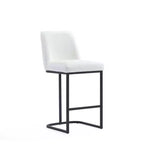 Manhattan Comfort Serena Leatherette Upholstered Metal Counter Height Barstool