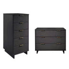 Ensemble de chambre à coucher Manhattan Comfort Granville (2 pièces) : commode étroite et commode