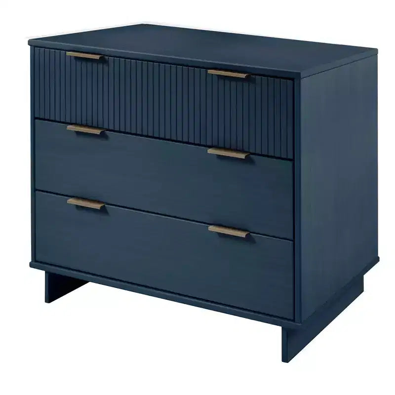 Ensemble de chambre à coucher 3 pièces Manhattan Comfort Granville : commode étroite, commode et table de chevet