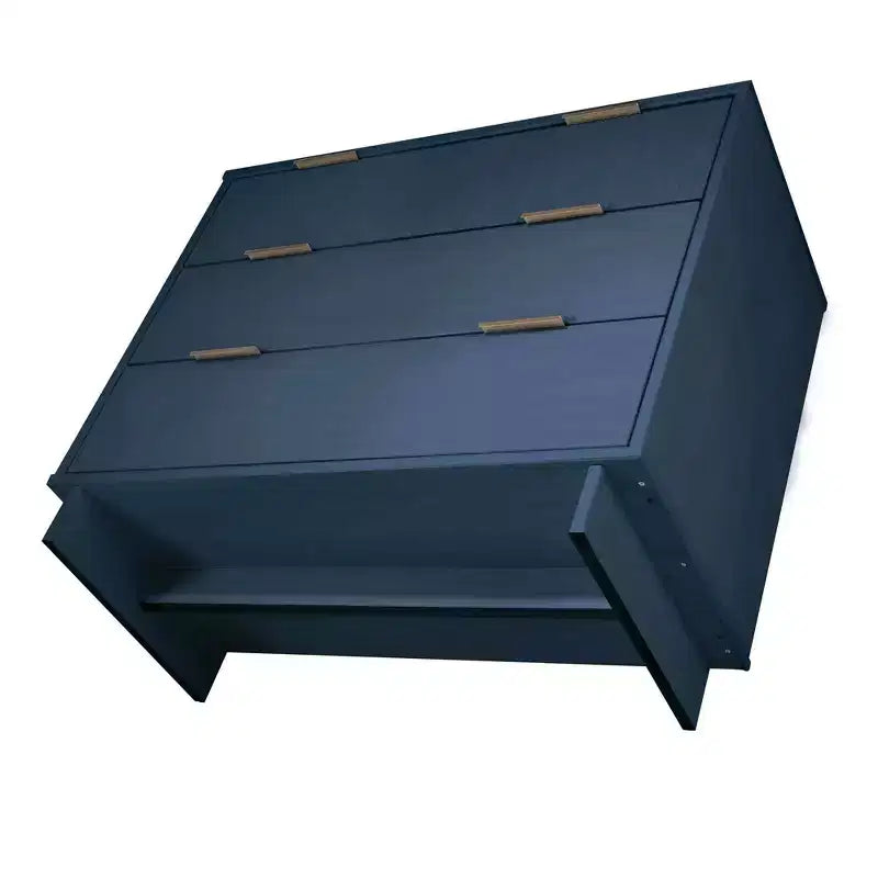 Ensemble de chambre à coucher 3 pièces Manhattan Comfort Granville : commode étroite, commode et table de chevet