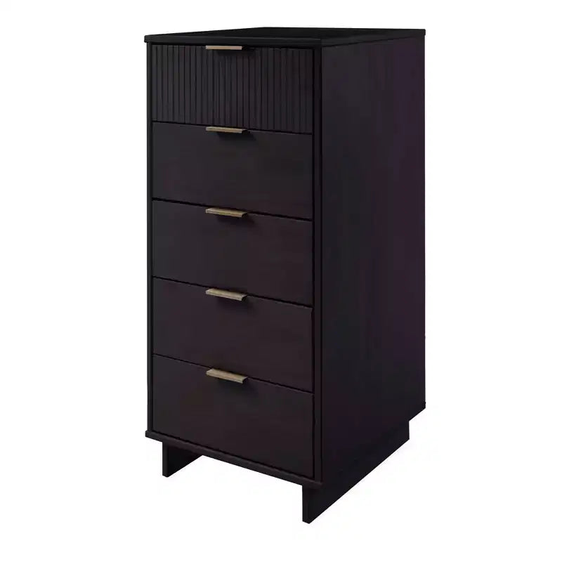 Ensemble de chambre à coucher 3 pièces Manhattan Comfort Granville : commode étroite, commode et table de chevet