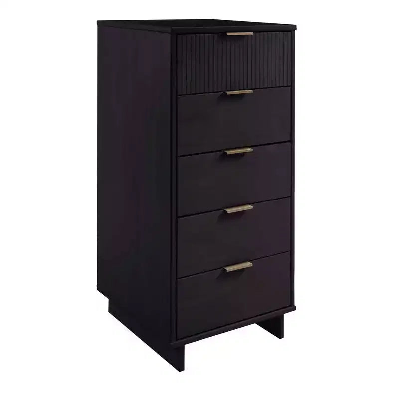 Ensemble de chambre à coucher 3 pièces Manhattan Comfort Granville : commode étroite, commode et table de chevet