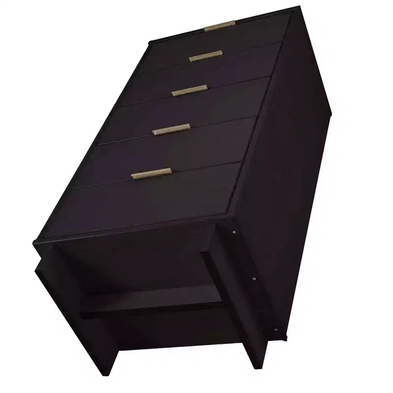 Ensemble de chambre à coucher 3 pièces Manhattan Comfort Granville : commode étroite, commode et table de chevet