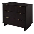 Ensemble de chambre à coucher 3 pièces Manhattan Comfort Granville : commode étroite, commode et table de chevet