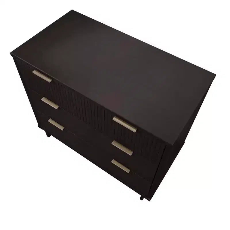 Ensemble de chambre à coucher 3 pièces Manhattan Comfort Granville : commode étroite, commode et table de chevet