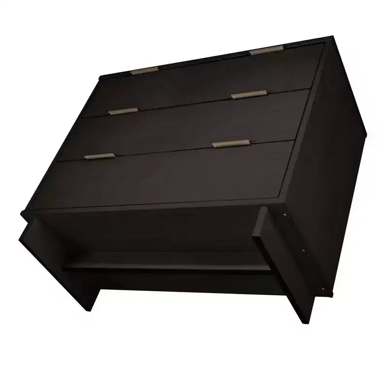 Ensemble de chambre à coucher 3 pièces Manhattan Comfort Granville : commode étroite, commode et table de chevet