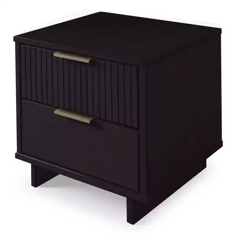 Ensemble de chambre à coucher 3 pièces Manhattan Comfort Granville : commode étroite, commode et table de chevet