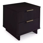 Ensemble de chambre à coucher 3 pièces Manhattan Comfort Granville : commode étroite, commode et table de chevet