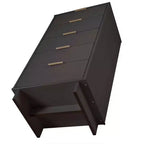 Ensemble de chambre à coucher 3 pièces Manhattan Comfort Granville : commode étroite, commode et table de chevet
