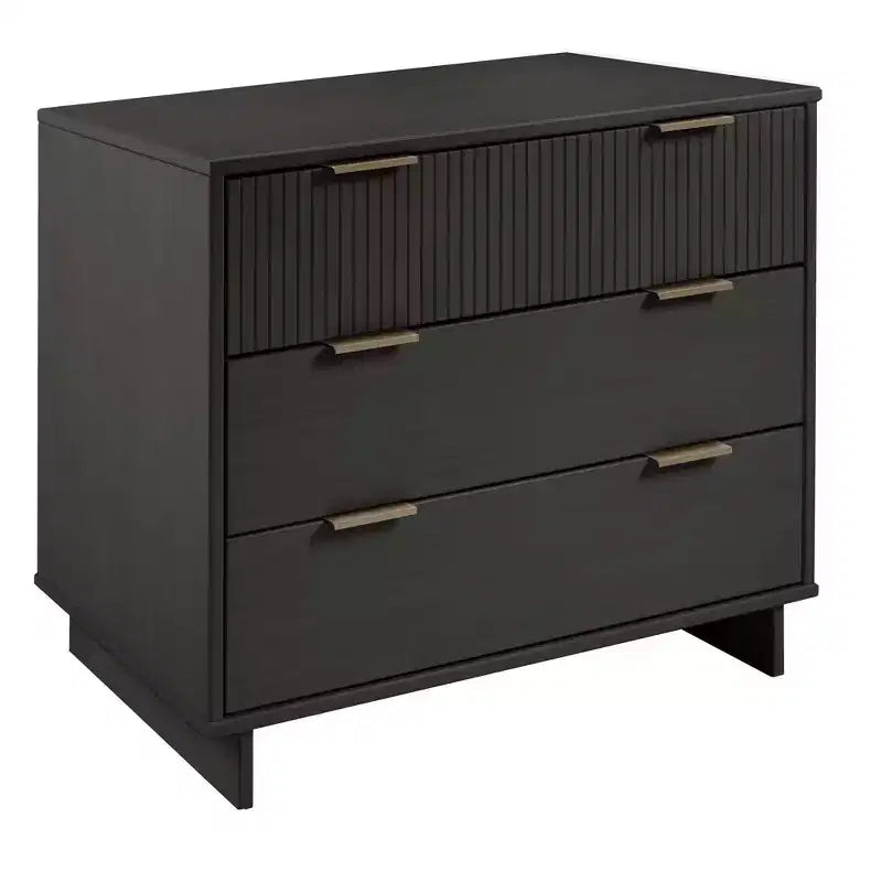 Ensemble de chambre à coucher 3 pièces Manhattan Comfort Granville : commode étroite, commode et table de chevet