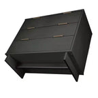 Ensemble de chambre à coucher 3 pièces Manhattan Comfort Granville : commode étroite, commode et table de chevet