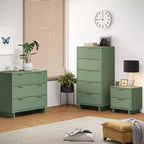 Ensemble de chambre à coucher 3 pièces Manhattan Comfort Granville : commode étroite, commode et table de chevet