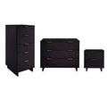 Ensemble de chambre à coucher 3 pièces Manhattan Comfort Granville : commode étroite, commode et table de chevet