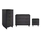 Ensemble de chambre à coucher 3 pièces Manhattan Comfort Granville : commode étroite, commode et table de chevet