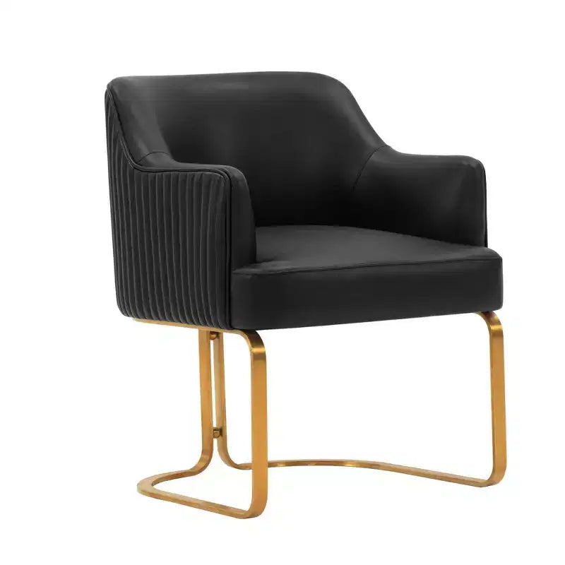 Manhattan Comfort Raya Lot de 2 Chaises de Salle à Manger Modernes Rembourrées en Similicuir