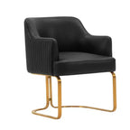 Manhattan Comfort Raya Lot de 2 Chaises de Salle à Manger Modernes Rembourrées en Similicuir