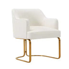 Manhattan Comfort Raya Lot de 2 Chaises de Salle à Manger Modernes Rembourrées en Similicuir