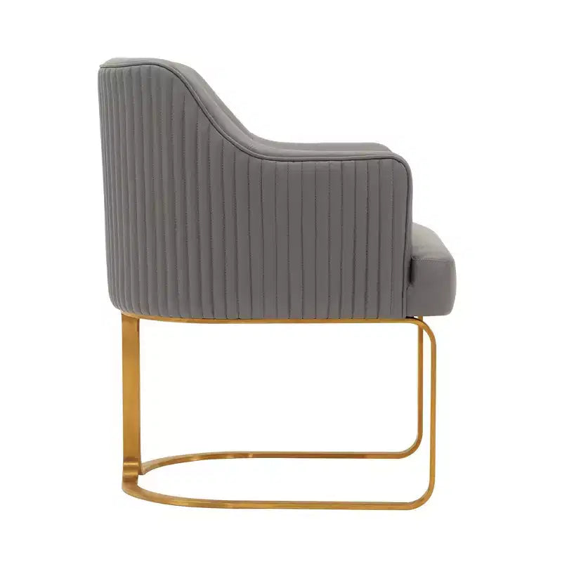 Manhattan Comfort Raya Lot de 2 Chaises de Salle à Manger Modernes Rembourrées en Similicuir