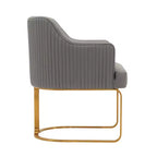 Manhattan Comfort Raya Lot de 2 Chaises de Salle à Manger Modernes Rembourrées en Similicuir