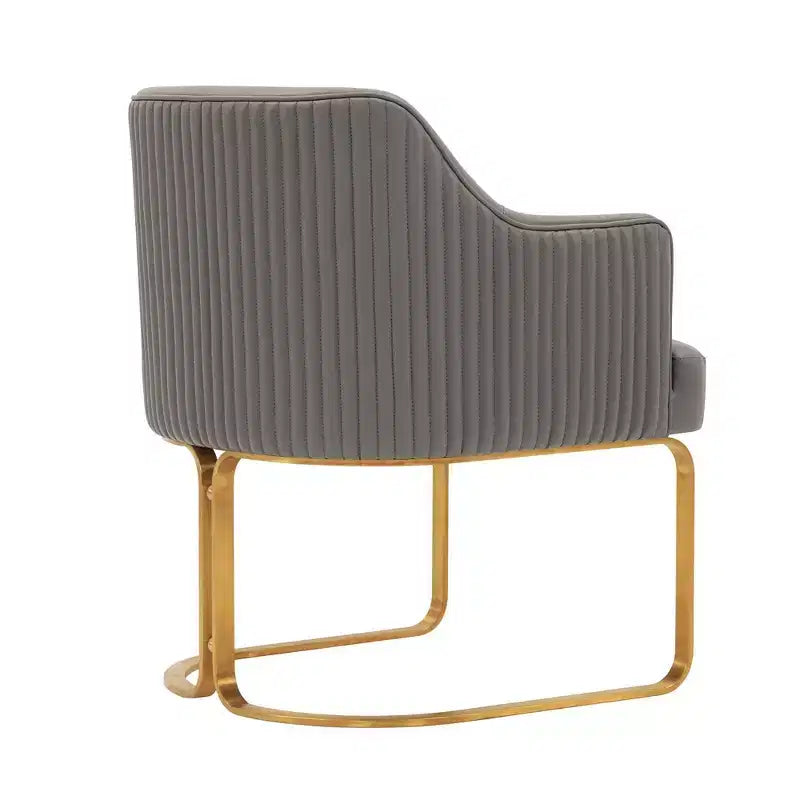 Manhattan Comfort Raya Lot de 2 Chaises de Salle à Manger Modernes Rembourrées en Similicuir