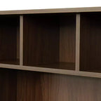 Bureau d'ordinateur à domicile avec huche, poste de travail avec tiroirs 4W - ModernLuxe