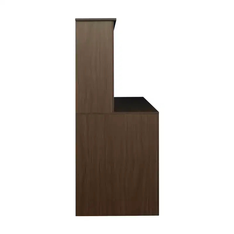 Bureau d'ordinateur à domicile avec huche, poste de travail avec tiroirs 4W - ModernLuxe