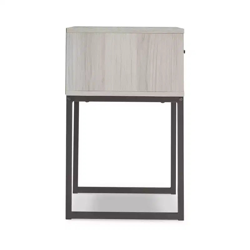 Signature Design by Ashley Socalle Table de chevet contemporaine à 1 tiroir, Chêne clair