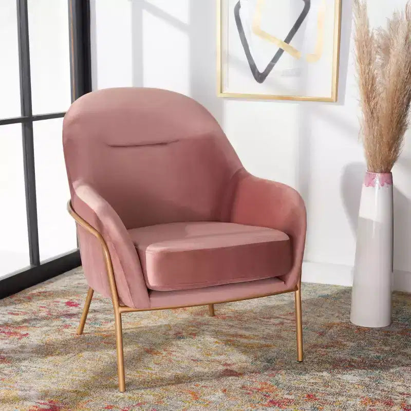 Fauteuil d'appoint en velours Eleazer - ACH6202 - Safavieh